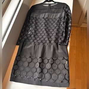 Diane Von Furstenberg Black Circle Pattern Dress